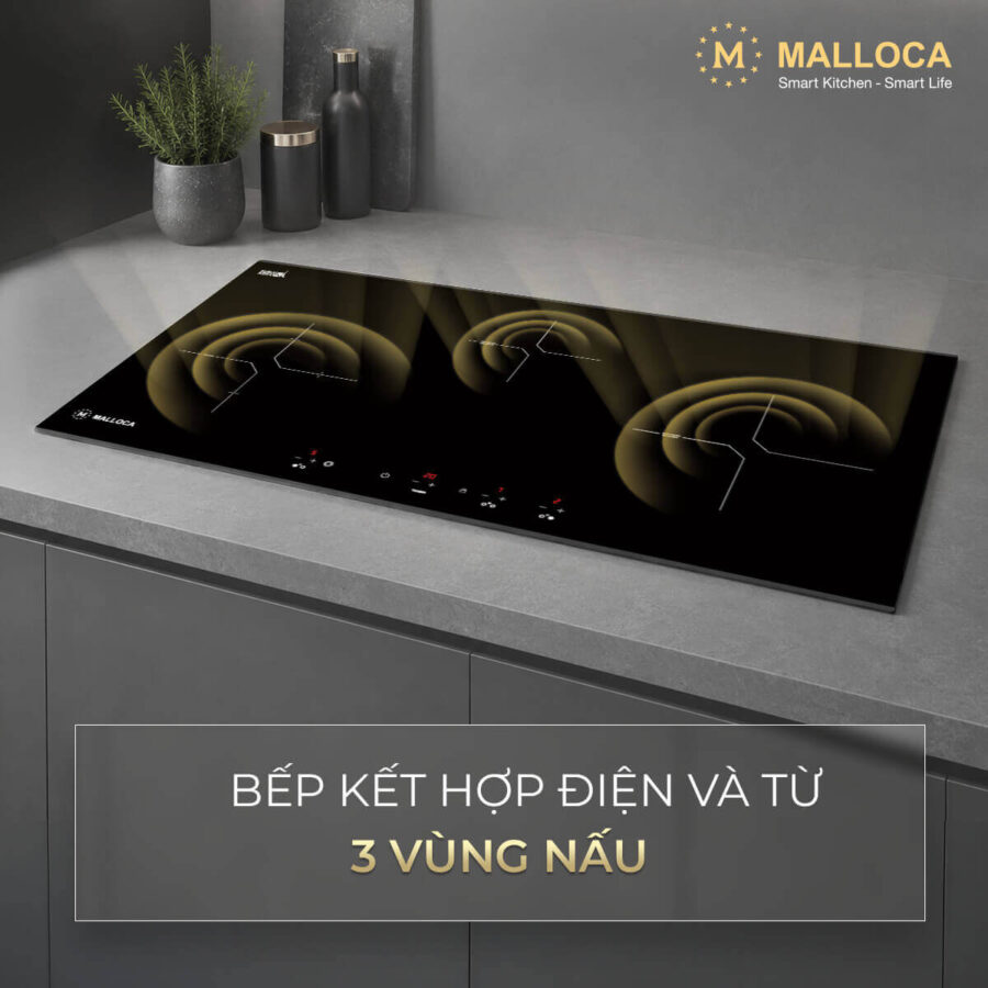 Bếp kết hợp điện và từ 3 vùng nấu MH03IRN - Ảnh 3