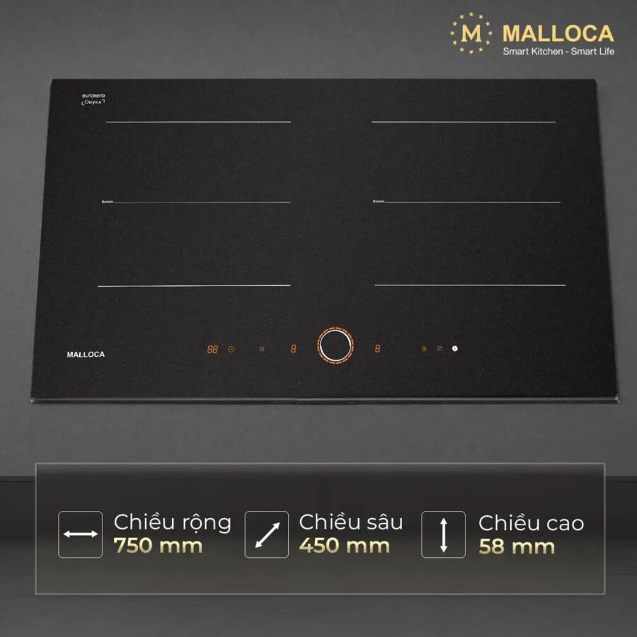 Bếp từ 2 vùng nấu MI7502ES