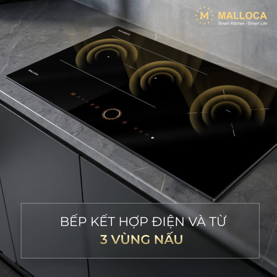 Bếp từ kết hợp hồng ngoại 3 vùng nấu MIR9021ES - Ảnh 4